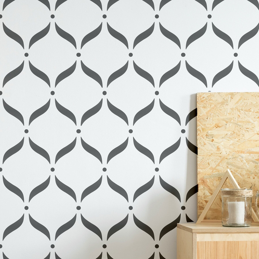 ALARA - XL Wall Stencil / Lattice Large Wall Stencils for Painting / Stencils For Walls / Geometric Stencil / Large Trelis Wall STENCIL