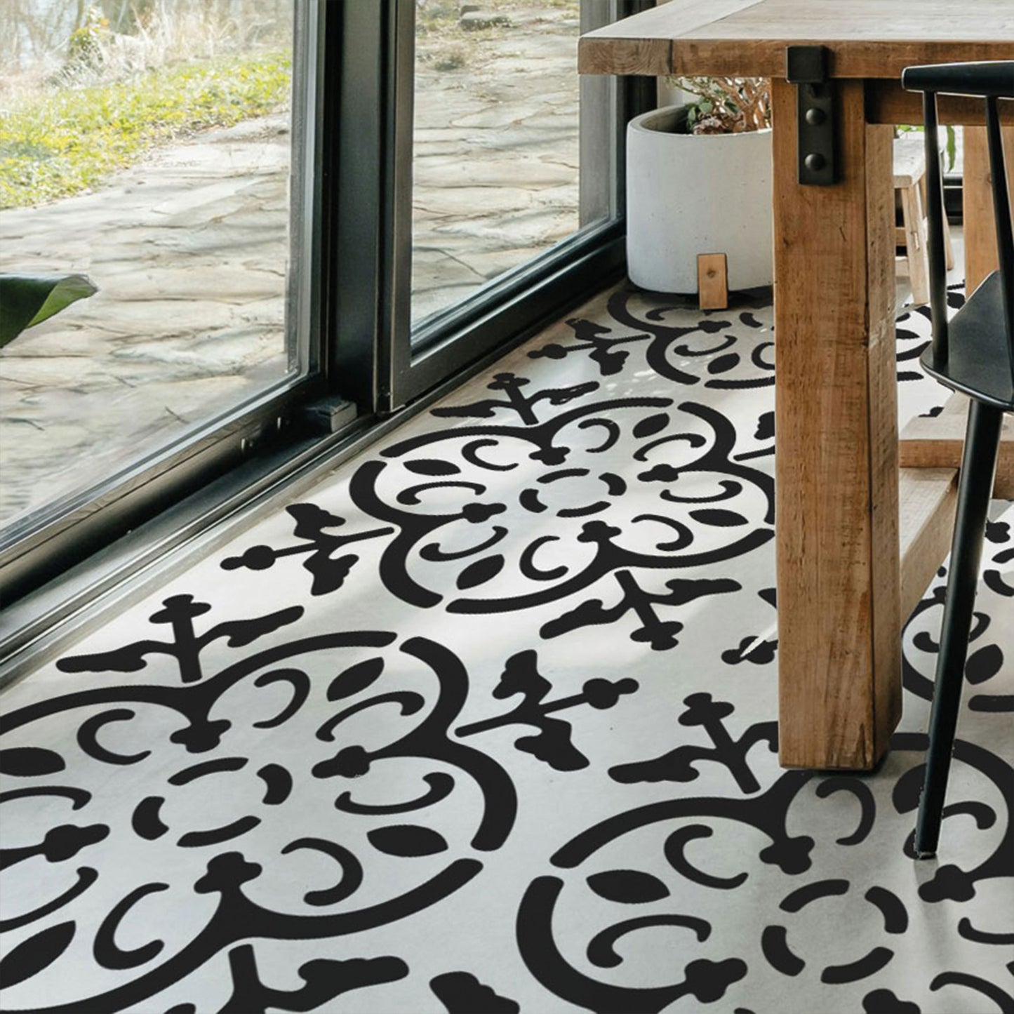 4 pcs. / Tile Stencil Set, Reusable Tile Stencils Set for Painting, Furniture, Floor/Household Paint Wall Stencils