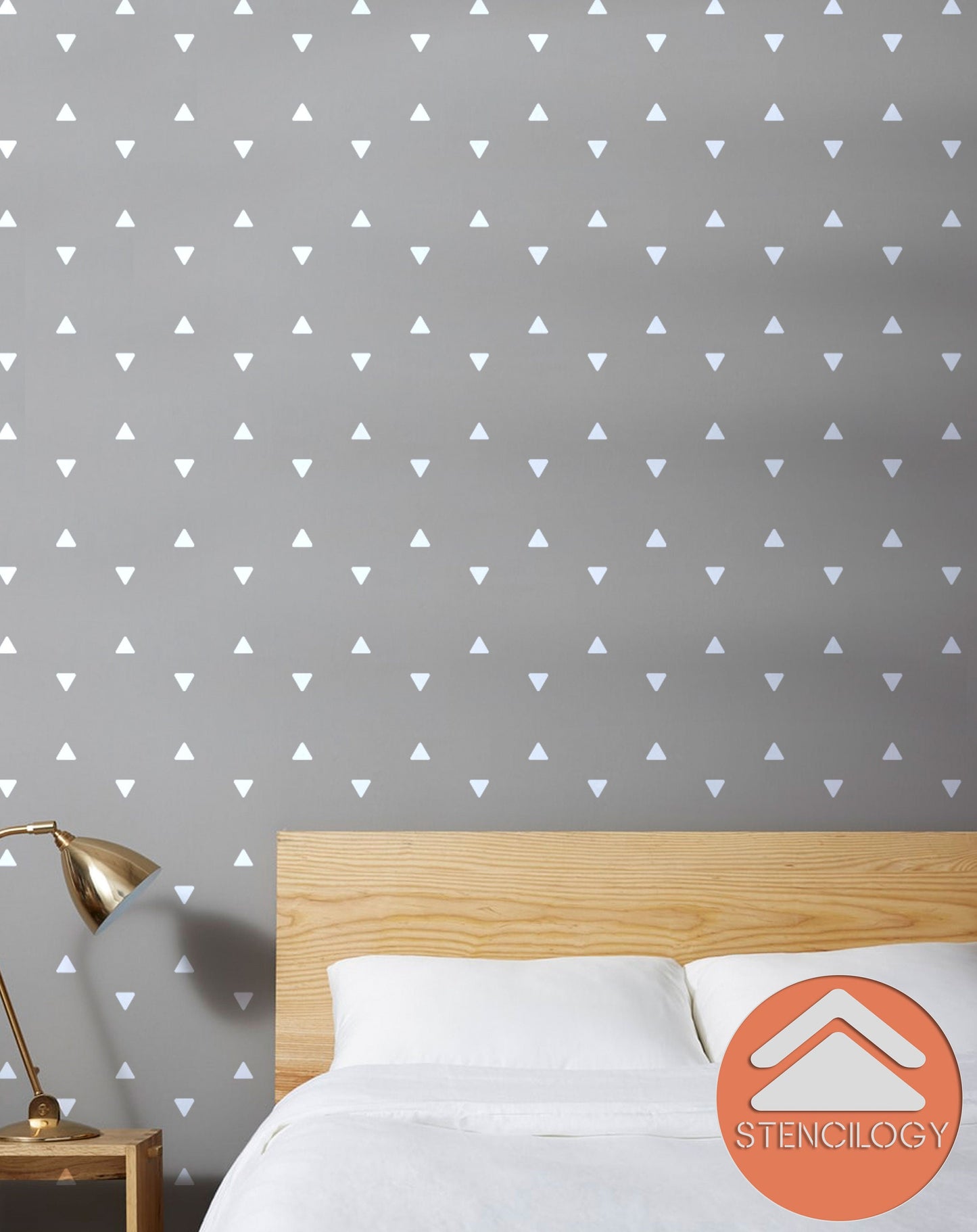 DESNA - XL Wall Stencil Simple / Large Allover Wall Stencils for Painting / Stencils For Walls / Geometric Wall Stencil Pattern