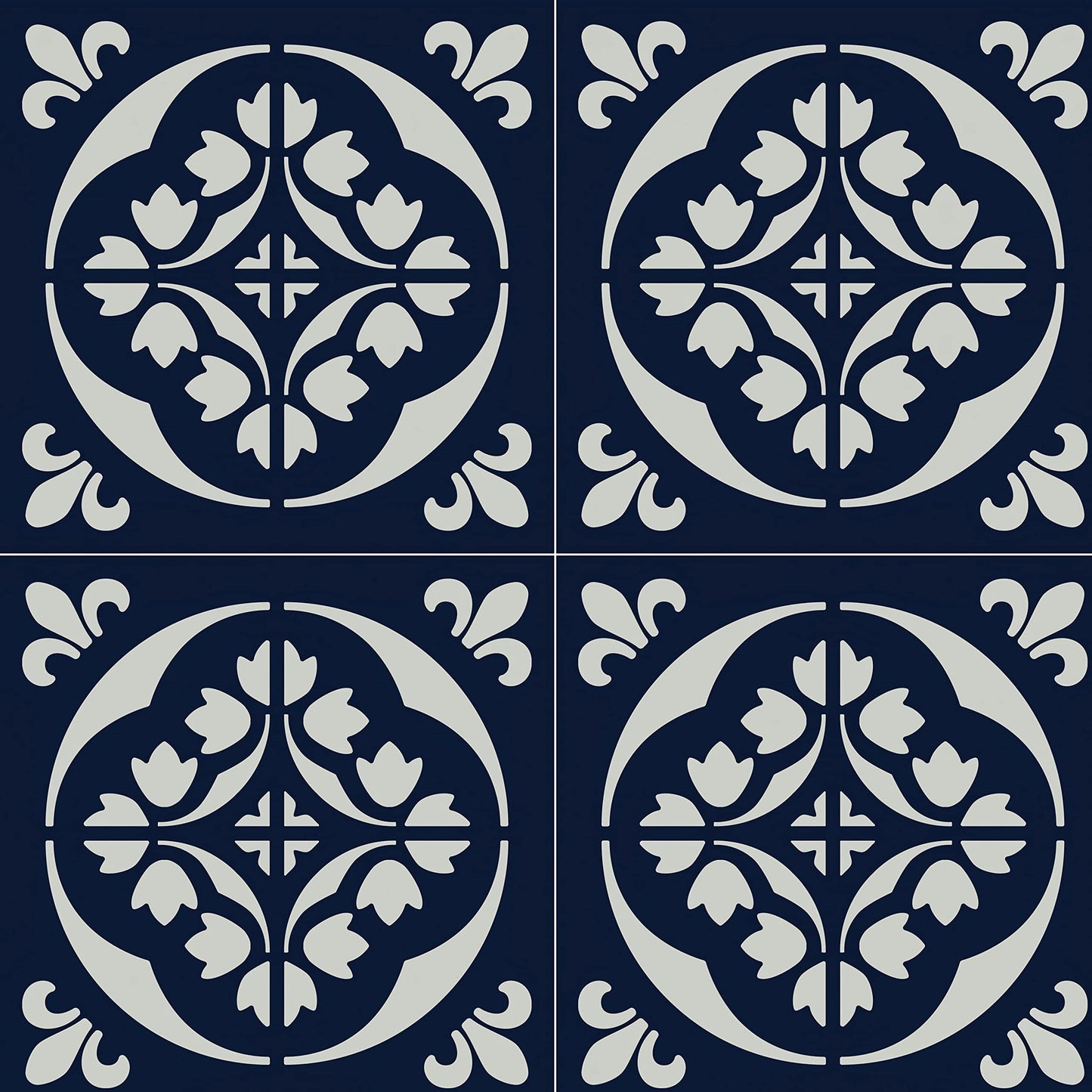 12"x12" Tile Stencil (2 Pack)  / Wall and Floor Stencil, Reusable for Painting, Furniture, Walls and Floors