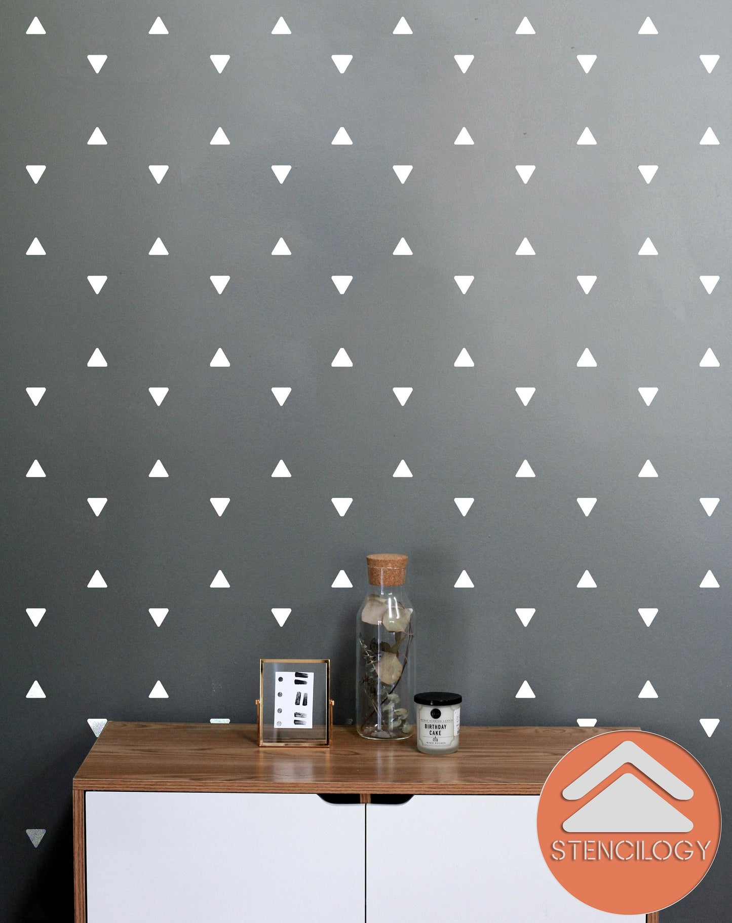DESNA - XL Wall Stencil Simple / Large Allover Wall Stencils for Painting / Stencils For Walls / Geometric Wall Stencil Pattern