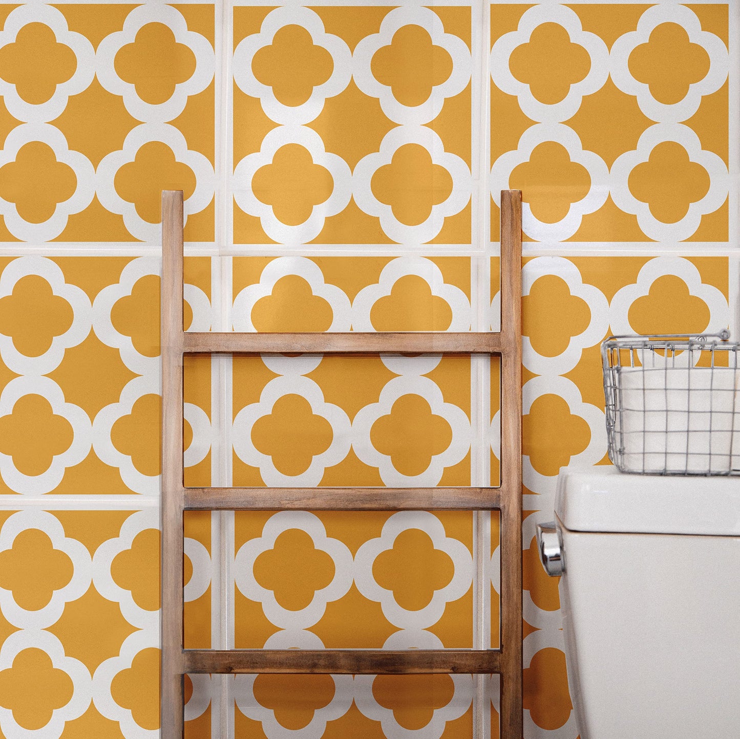 12"x12" Tile Stencil (2 Pack) / Floor - Wall Stencil, Painting Walls and Floors, Reusable Tile Stencils for Painting, Furniture, Floor/Paint Stencils for Walls and Floors