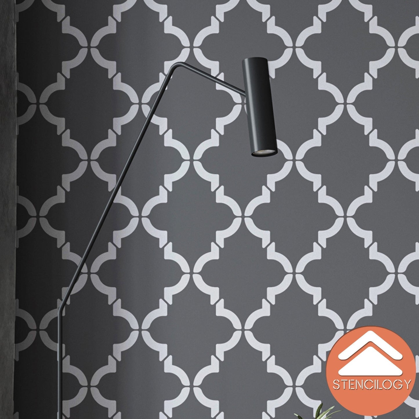 FIRAT - Large Moroccan Wall Stencil Pattern - View 5 | Stencilogy