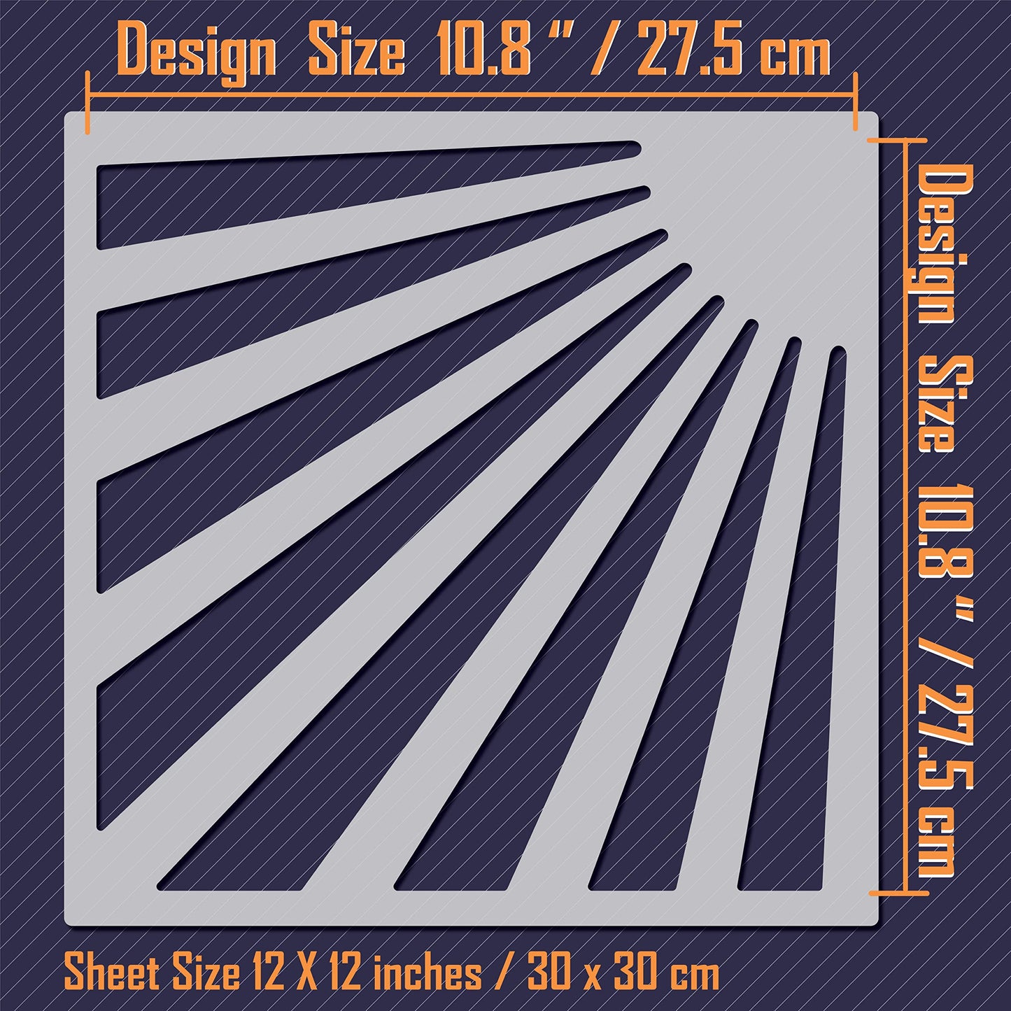 12x12 Tile Stencil - View 2 | Stencilogy