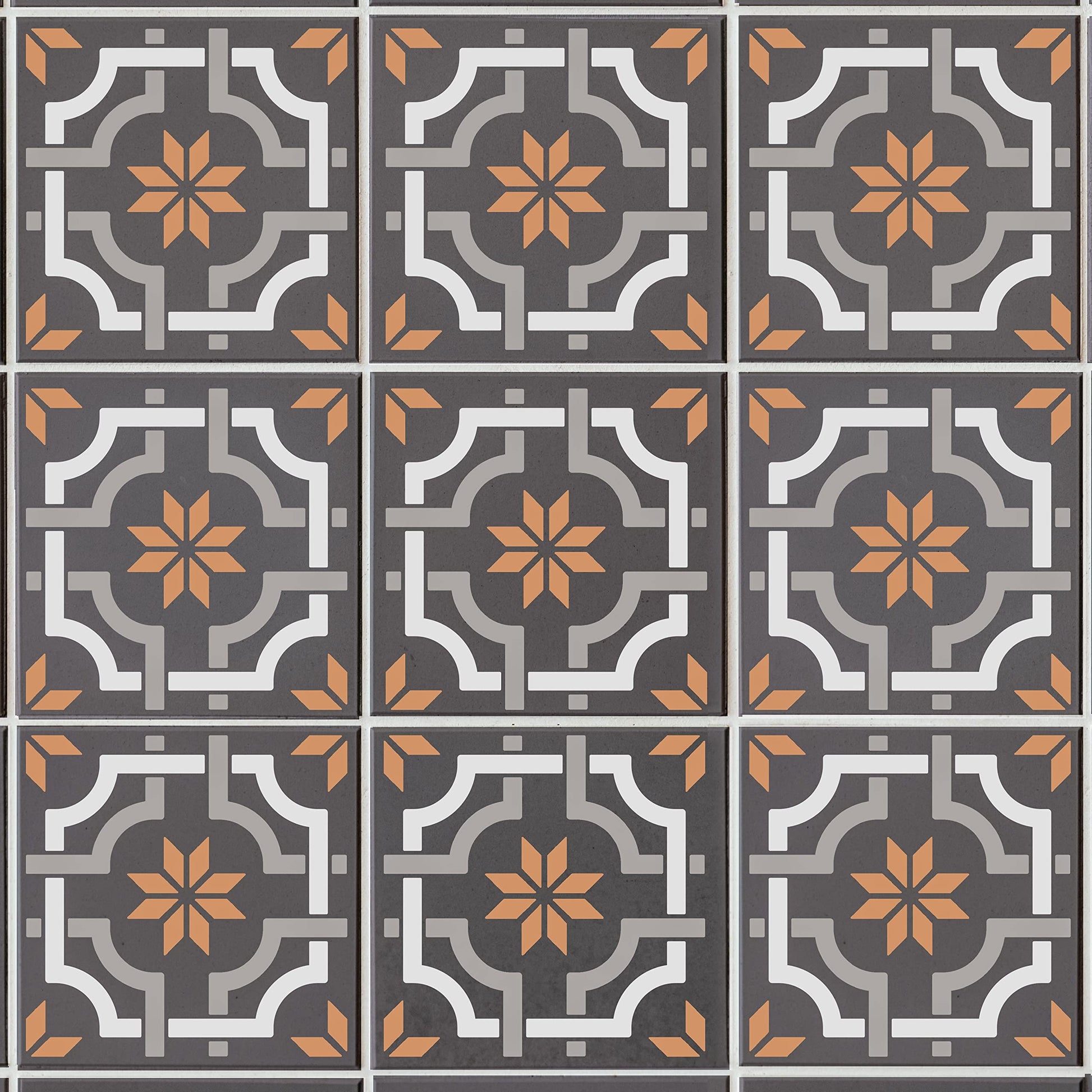 12x12 Tile Stencil - Reusable Wall and Floor Stencil for Painting and Decorating - View 6 | Stencilogy