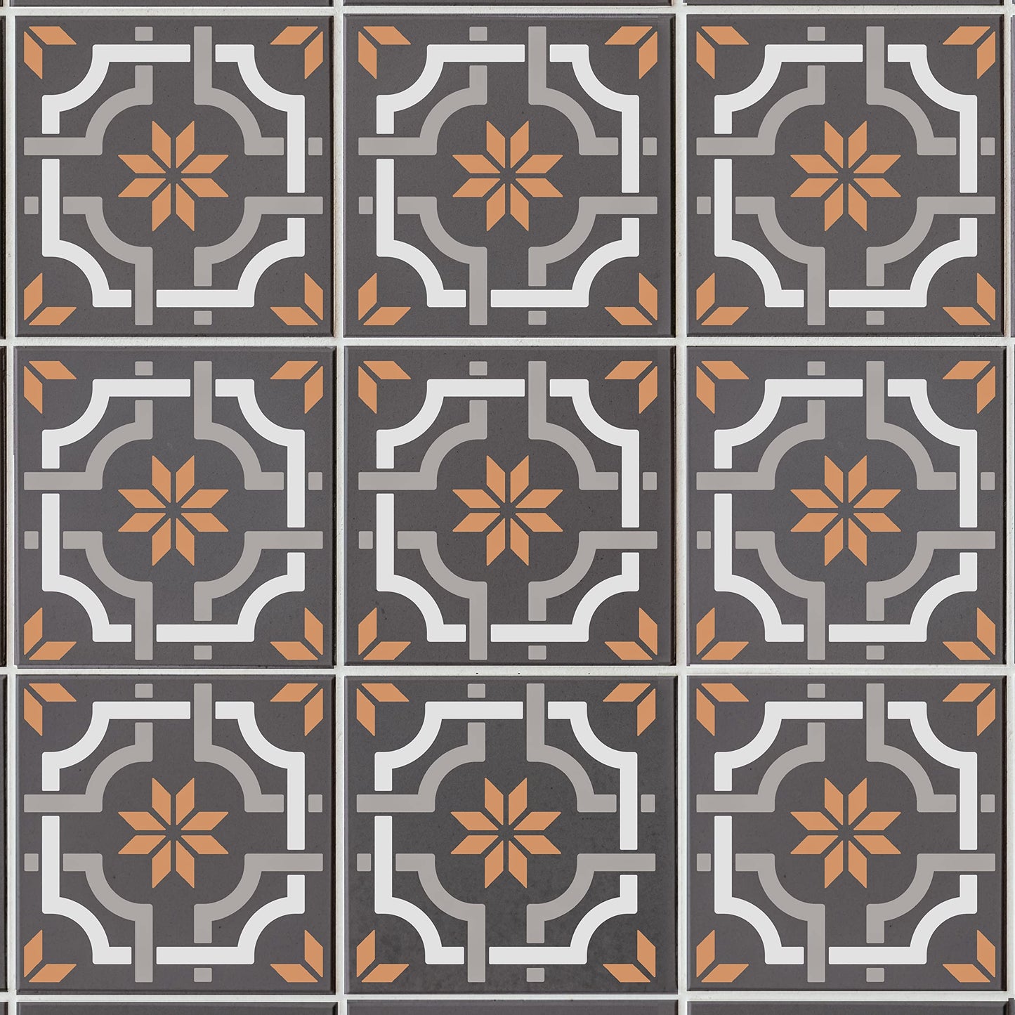 12"x12" Tile Stencil (2 Pack) - Reusable Wall and Floor Stencil for Painting and Decorating