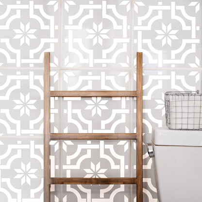 12"x12" Tile Stencil (2 Pack) - Reusable Wall and Floor Stencil for Painting and Decorating