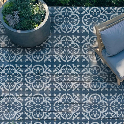 4 pcs. / Tile Stencil Set, Reusable Tile Stencils Set for Painting, Furniture, Floor/Household Paint Wall Stencils