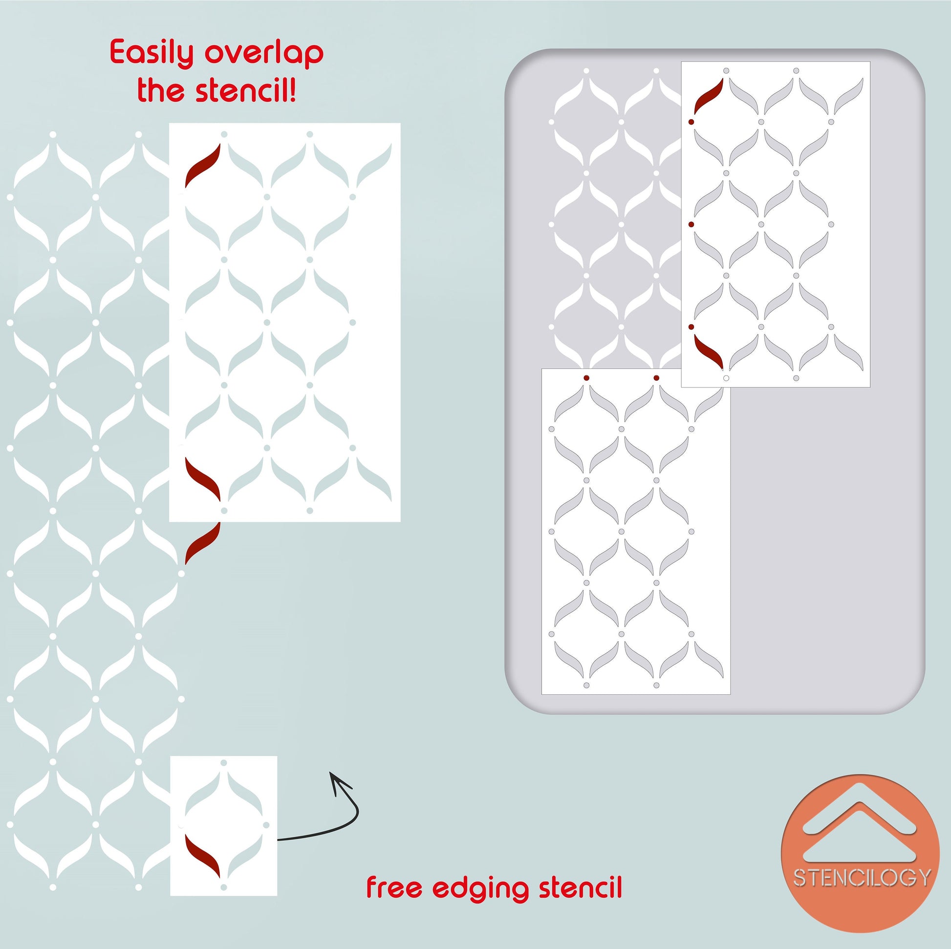 ALARA - XL Wall Stencil - View 5 | Stencilogy