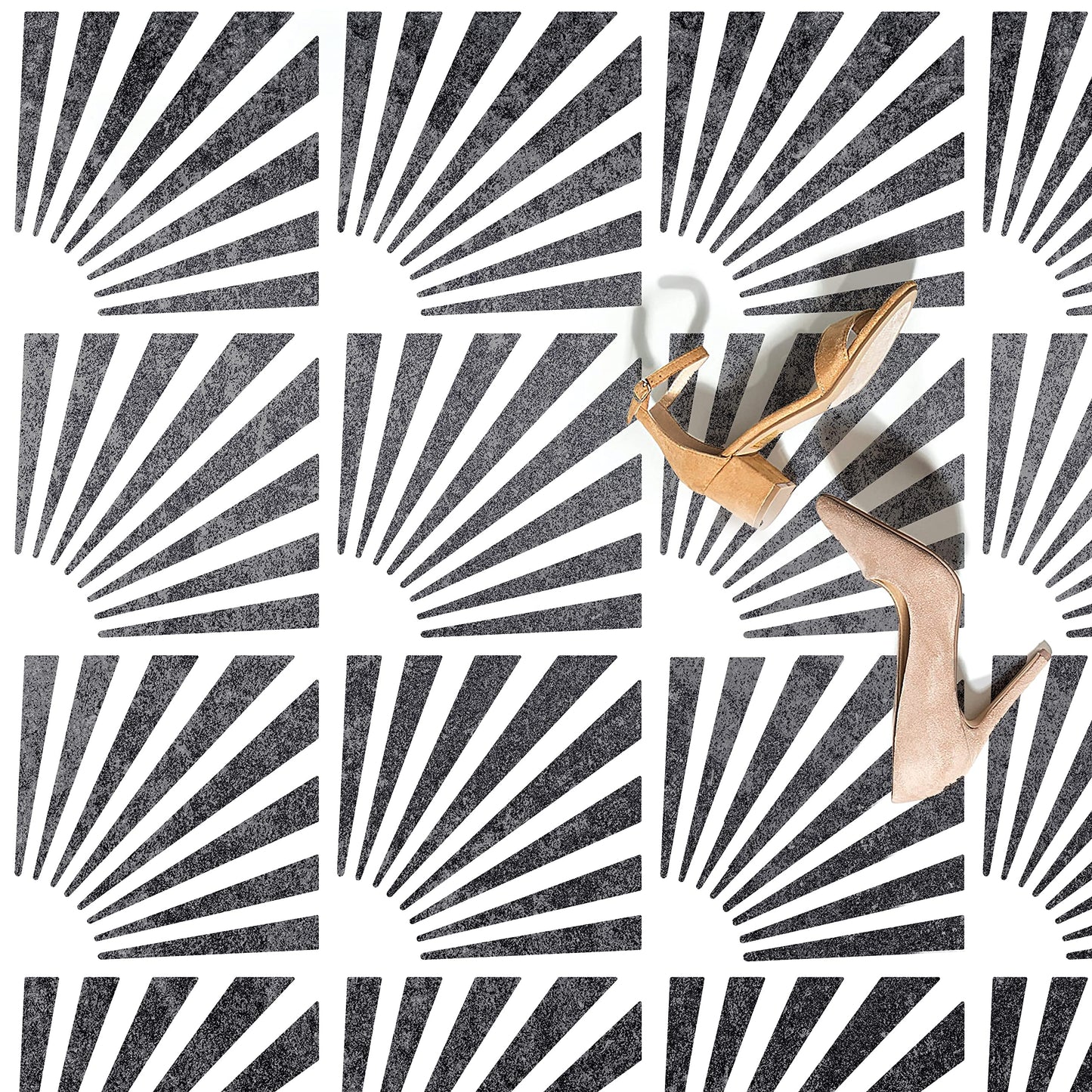 12x12 Tile Stencil - View 3 | Stencilogy