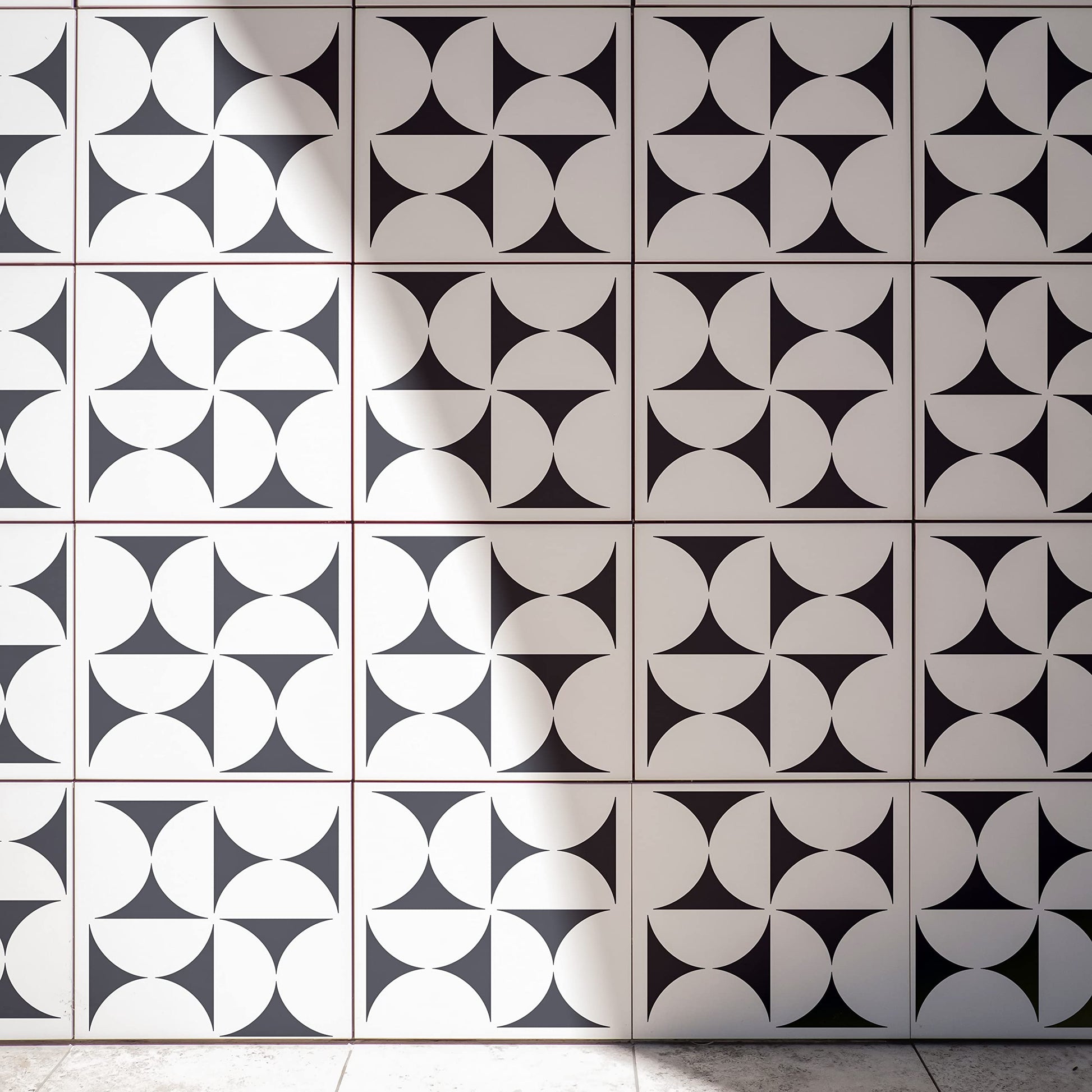 12x12 Tile Stencil - Reusable Wall & Floor Paint Stencils - View 3 | Stencilogy