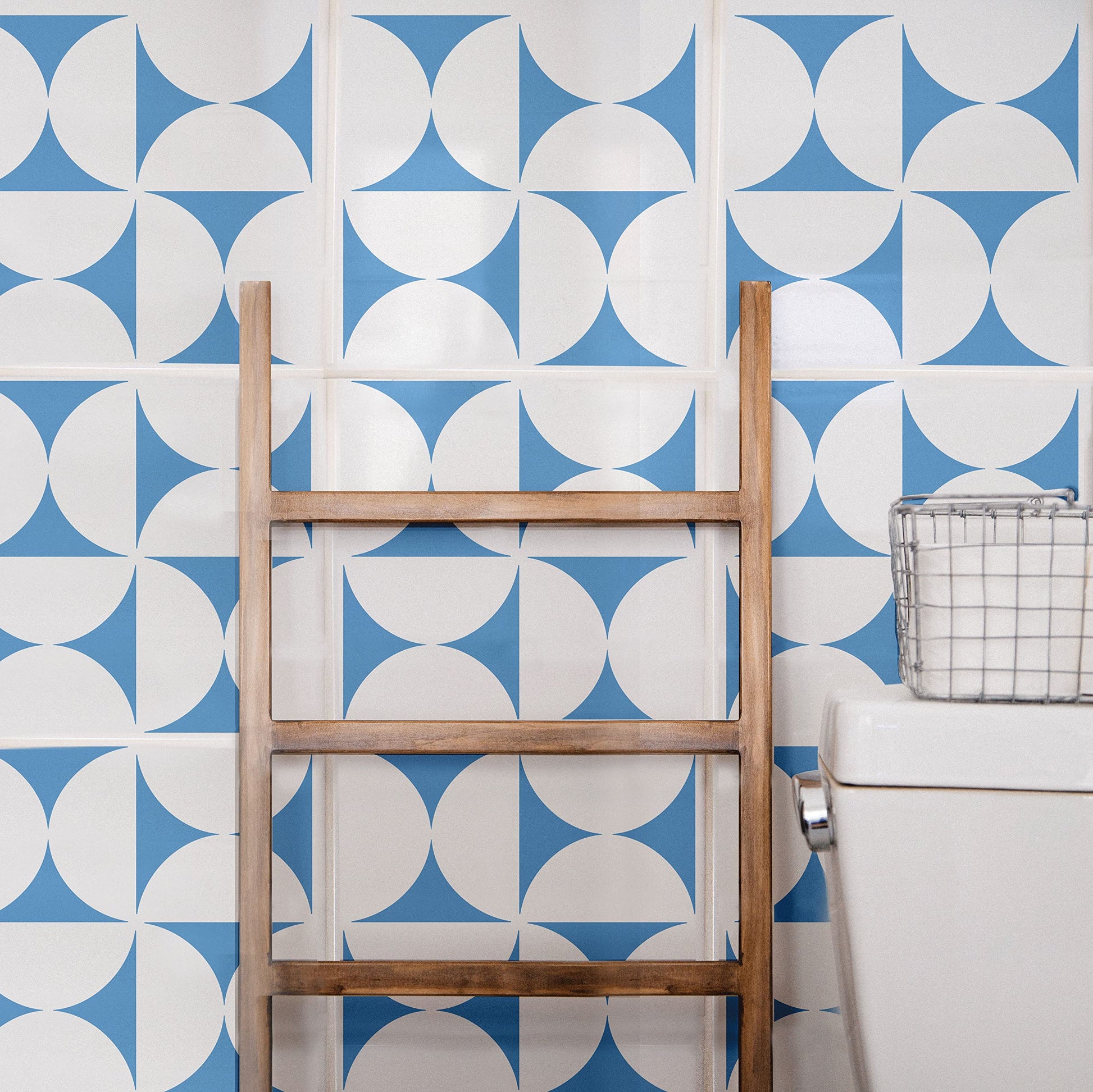 12x12 Tile Stencil - Reusable Wall & Floor Paint Stencils - View 4 | Stencilogy