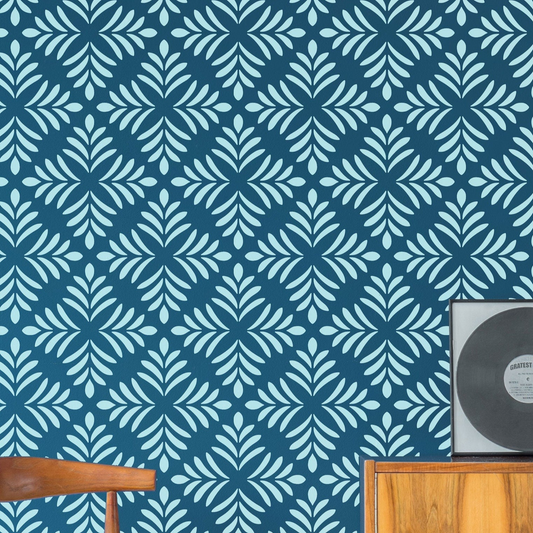 LOIRE - Large Floral Wall Stencil Pattern | Stencilogy