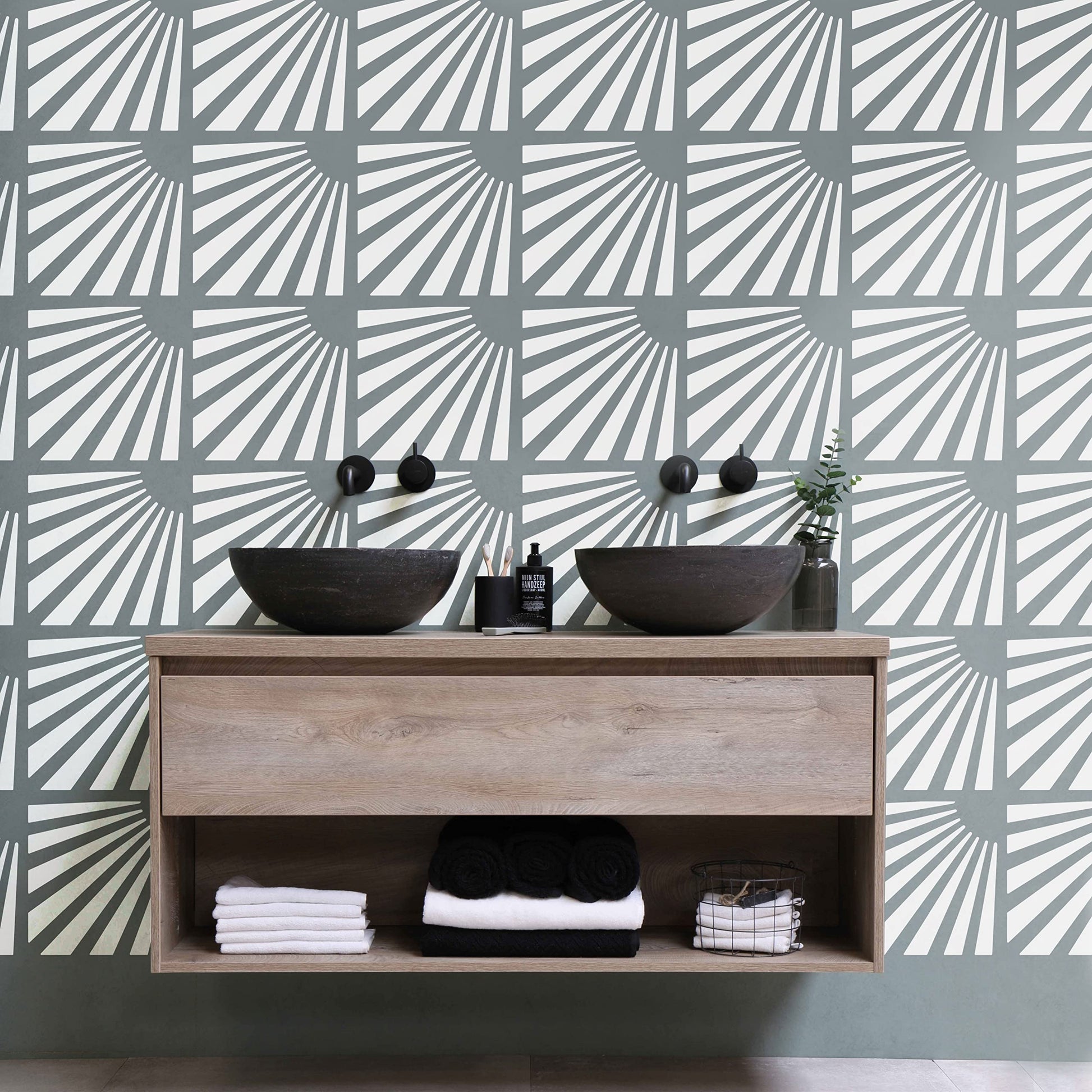 12x12 Tile Stencil - View 6 | Stencilogy