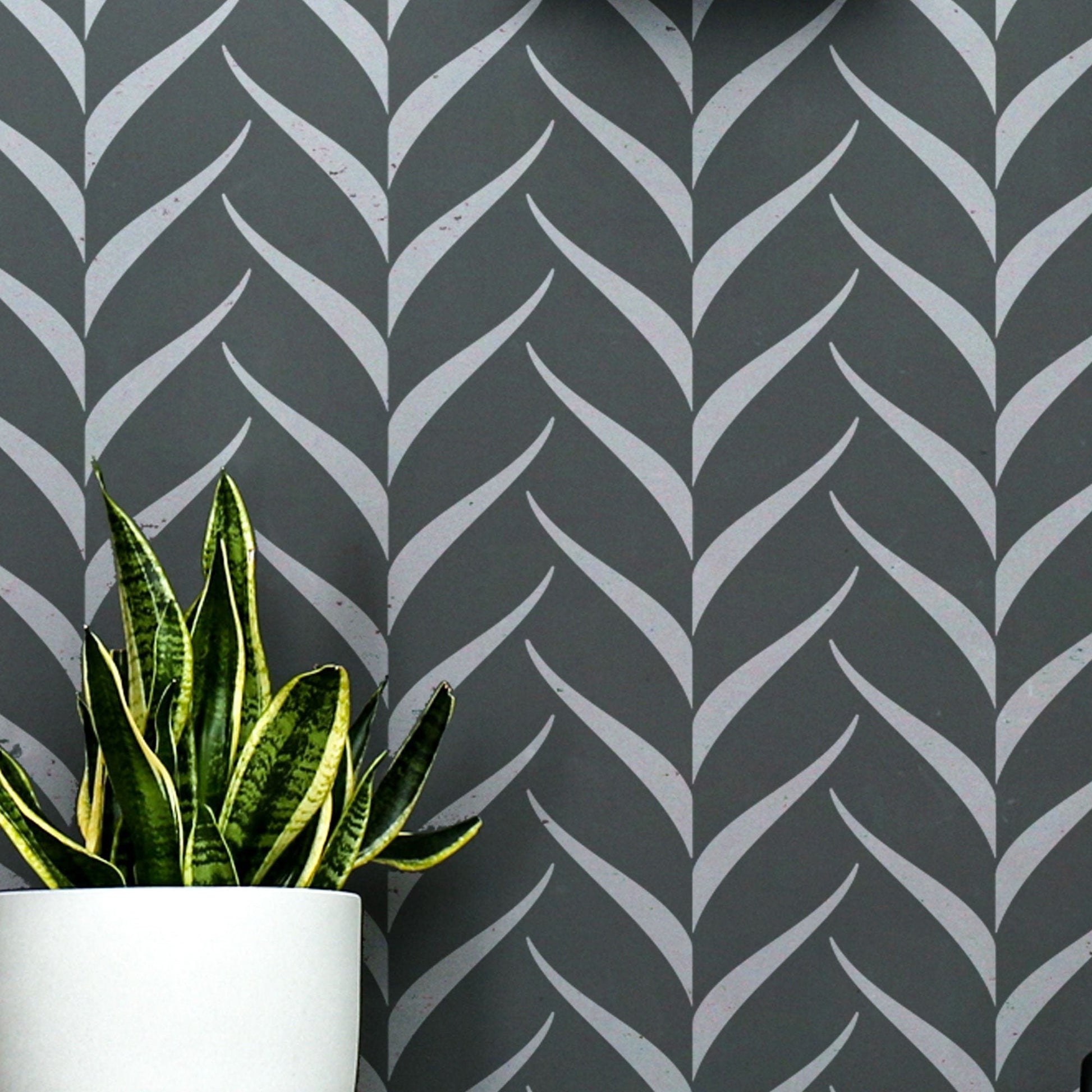 KIZIL - Herringbone - Chevron Stencil | Stencilogy